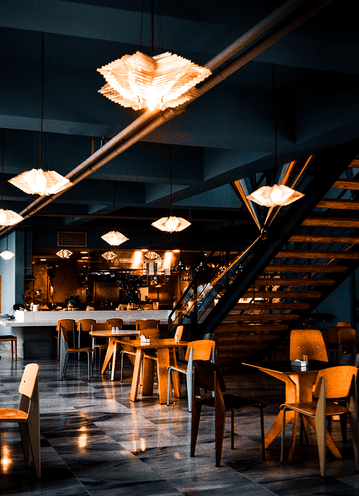Restaurant interior view