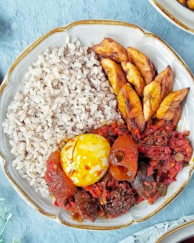 Ofada Rice & Ayamase